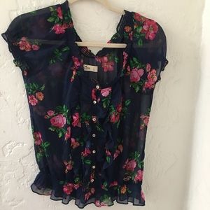 Hollister floral top